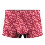Pink And Yellow Giraffe Pattern Print Men's Boxer Briefs