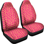 Pink And Yellow Giraffe Pattern Print Universal Fit Car Seat Covers