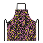 Pink And Yellow Leopard Print Apron