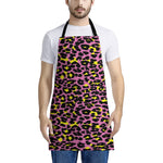 Pink And Yellow Leopard Print Apron