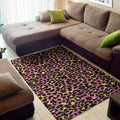 Pink And Yellow Leopard Print Floor Mat