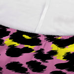 Pink And Yellow Leopard Print Sofa Cover
