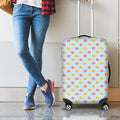 Pink And Yellow Macaron Pattern Print Luggage Cover