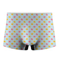 Pink And Yellow Macaron Pattern Print Men's Boxer Briefs