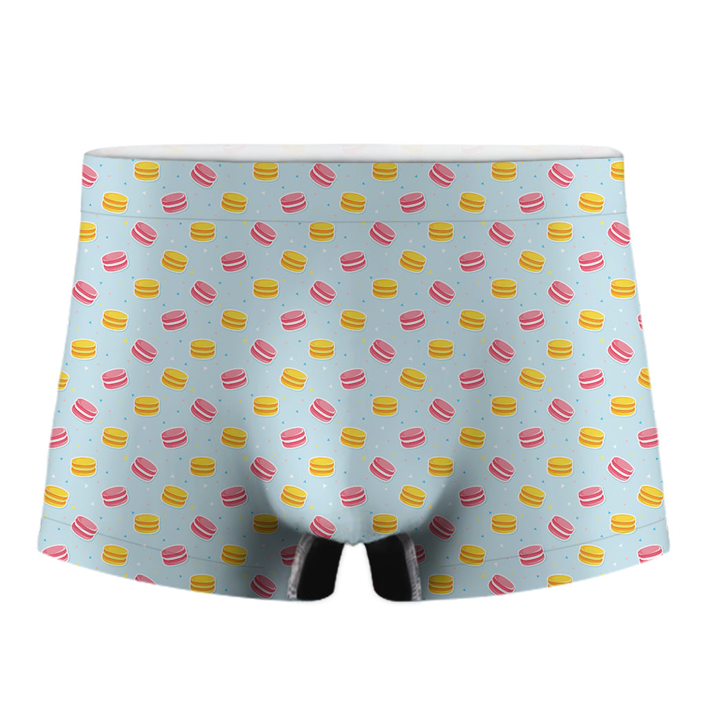 Pink And Yellow Macaron Pattern Print Men's Boxer Briefs