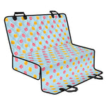Pink And Yellow Macaron Pattern Print Pet Car Back Seat Cover