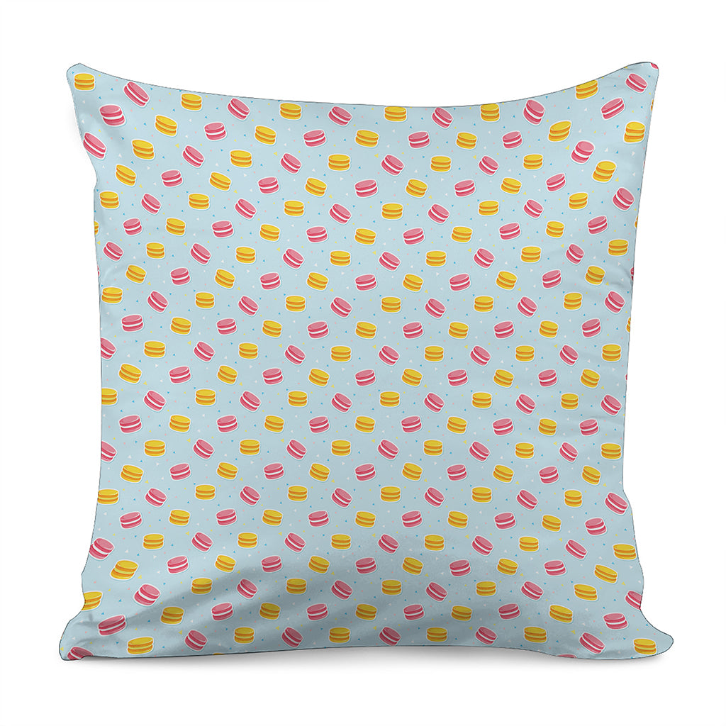 Pink And Yellow Macaron Pattern Print Pillow Cover