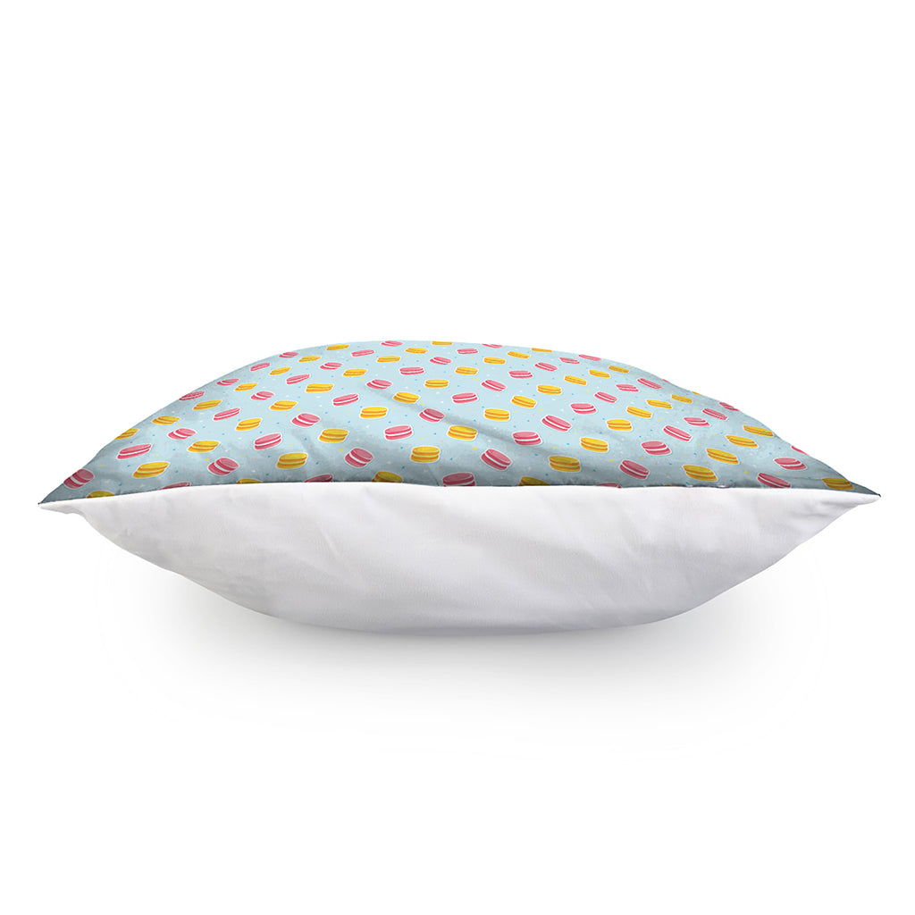 Pink And Yellow Macaron Pattern Print Pillow Cover