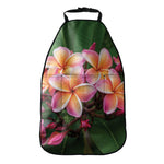 Pink And Yellow Plumeria Flower Print Car Seat Organizers