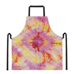 Pink And Yellow Tie Dye Print Apron