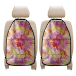 Pink And Yellow Tie Dye Print Car Seat Organizers