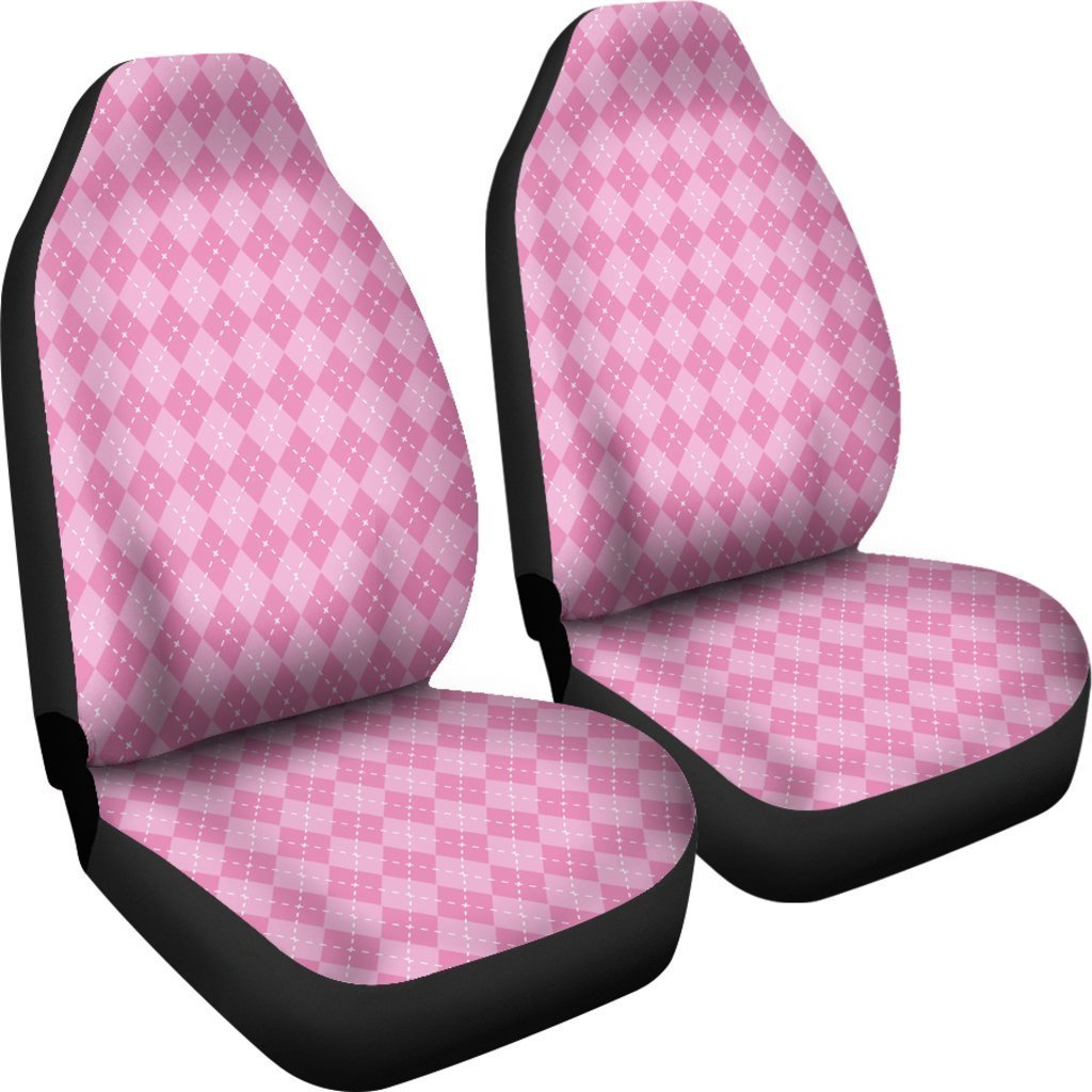 Pink Argyle Universal Fit Car Seat Covers GearFrost
