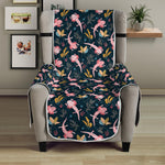 Pink Axolotl Pattern Print Armchair Protector