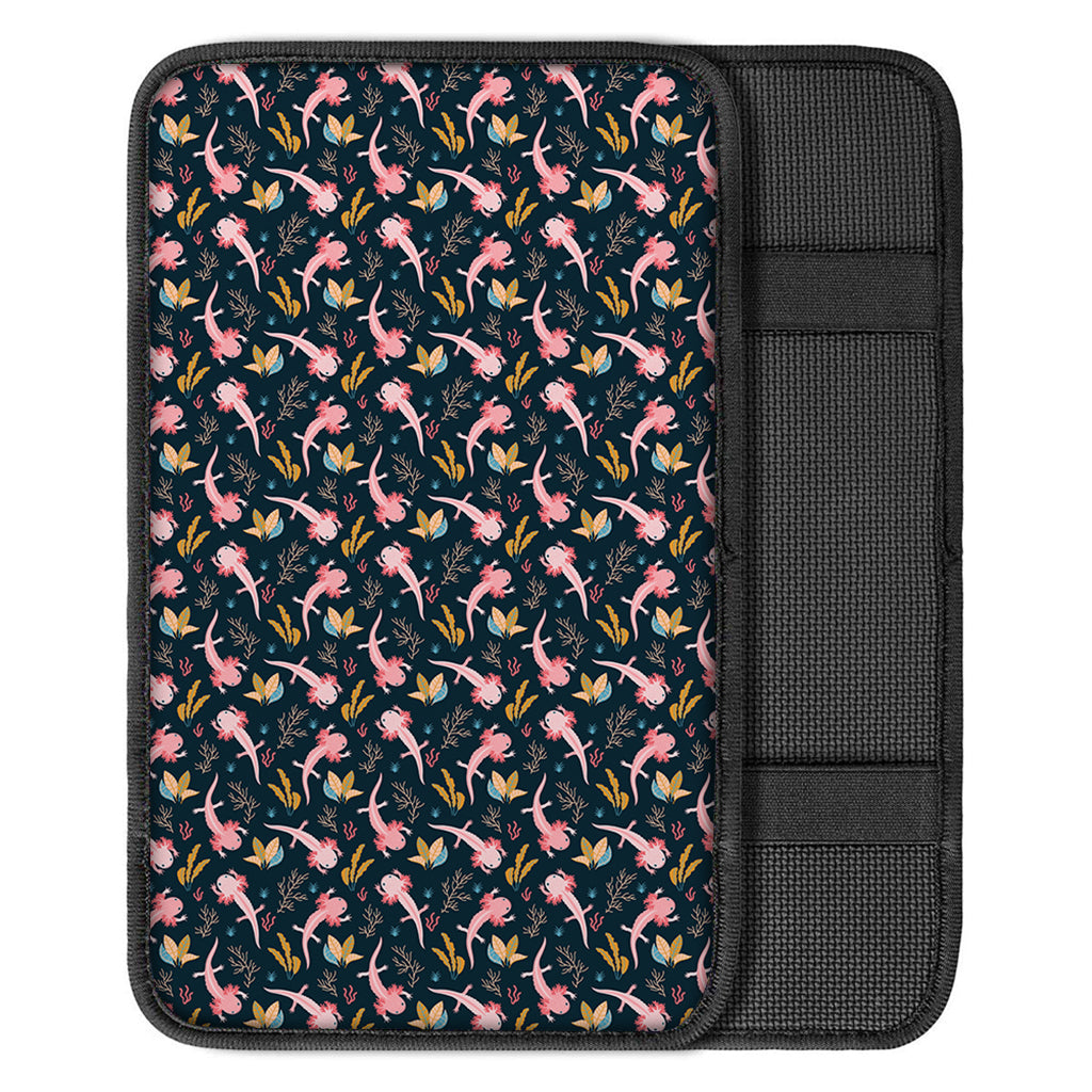 Pink Axolotl Pattern Print Car Center Console Cover