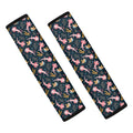 Pink Axolotl Pattern Print Car Seat Belt Covers