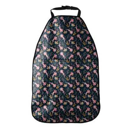 Pink Axolotl Pattern Print Car Seat Organizers