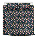 Pink Axolotl Pattern Print Duvet Cover Bedding Set