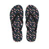 Pink Axolotl Pattern Print Flip Flops