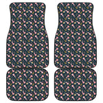 Pink Axolotl Pattern Print Front and Back Car Floor Mats