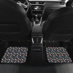 Pink Axolotl Pattern Print Front and Back Car Floor Mats