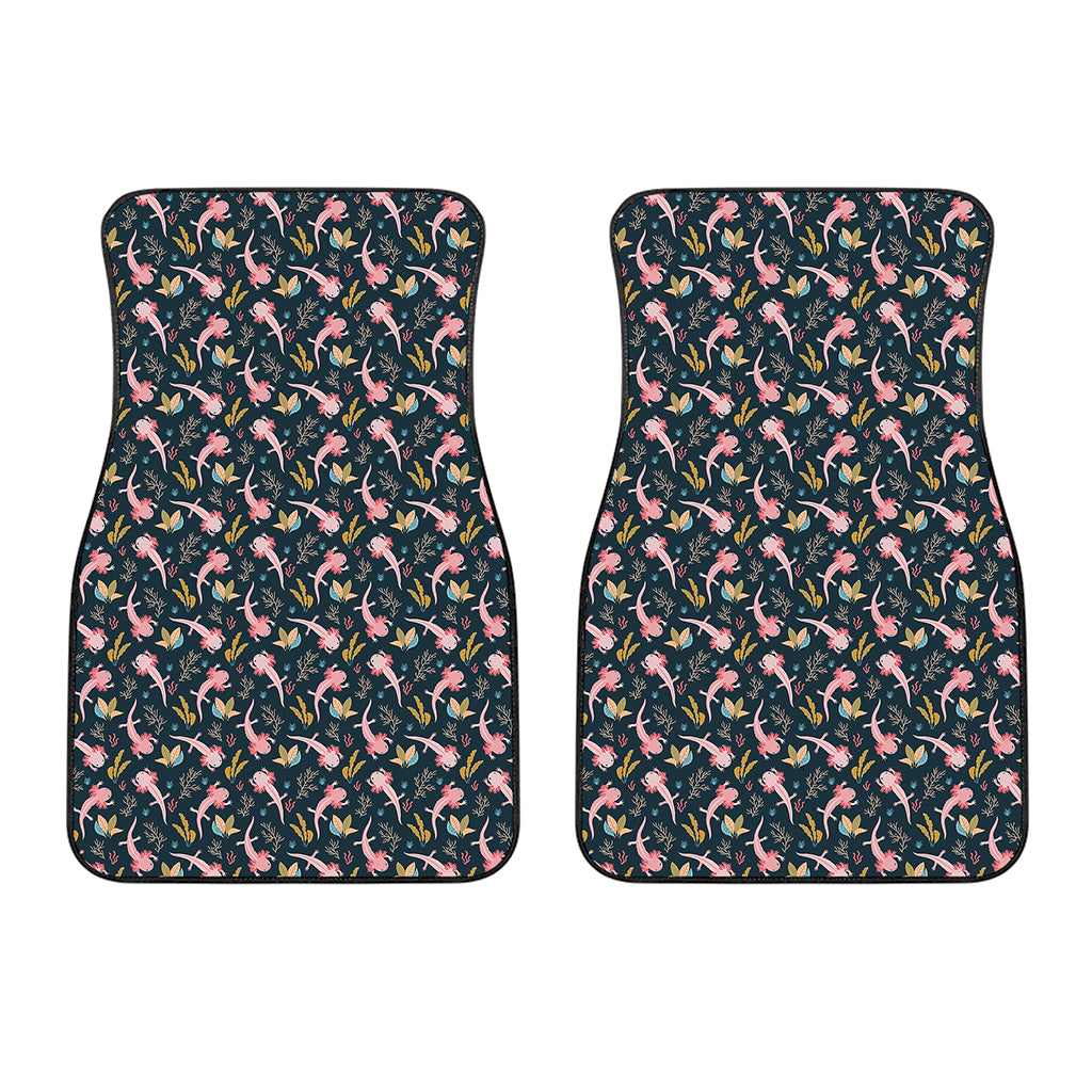 Pink Axolotl Pattern Print Front Car Floor Mats