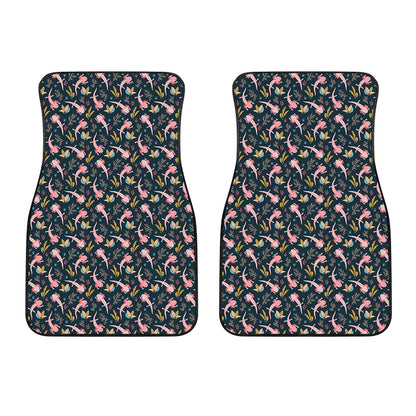 Pink Axolotl Pattern Print Front Car Floor Mats