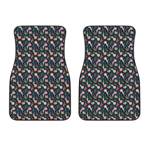 Pink Axolotl Pattern Print Front Car Floor Mats