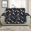 Pink Axolotl Pattern Print Half Sofa Protector