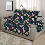 Pink Axolotl Pattern Print Half Sofa Protector