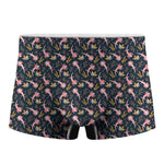 Pink Axolotl Pattern Print Men's Boxer Briefs