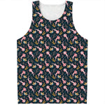 Pink Axolotl Pattern Print Men's Tank Top