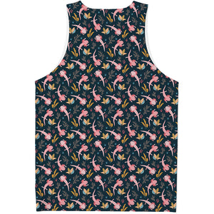 Pink Axolotl Pattern Print Men's Tank Top