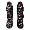 Pink Axolotl Pattern Print Muay Thai Shin Guards