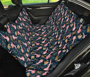 Pink Axolotl Pattern Print Pet Car Back Seat Cover