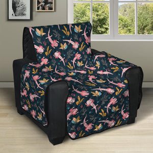 Pink Axolotl Pattern Print Recliner Protector