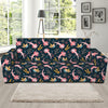 Pink Axolotl Pattern Print Sofa Slipcover