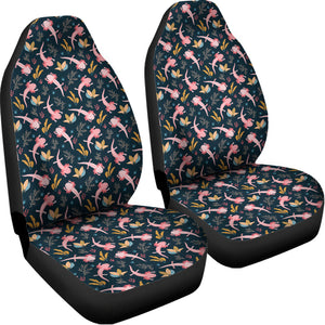 Pink Axolotl Pattern Print Universal Fit Car Seat Covers