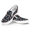 Pink Axolotl Pattern Print White Slip On Shoes