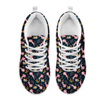 Pink Axolotl Pattern Print White Sneakers