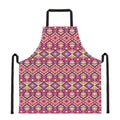 Pink Aztec Geometric Pattern Print Apron