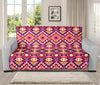 Pink Aztec Geometric Ethnic Pattern Print Futon Protector