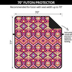 Pink Aztec Geometric Ethnic Pattern Print Futon Protector