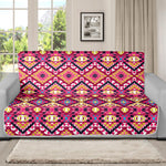 Pink Aztec Geometric Ethnic Pattern Print Futon Protector