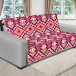 Pink Aztec Geometric Ethnic Pattern Print Futon Protector