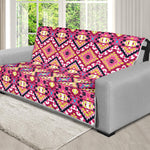 Pink Aztec Geometric Ethnic Pattern Print Futon Protector