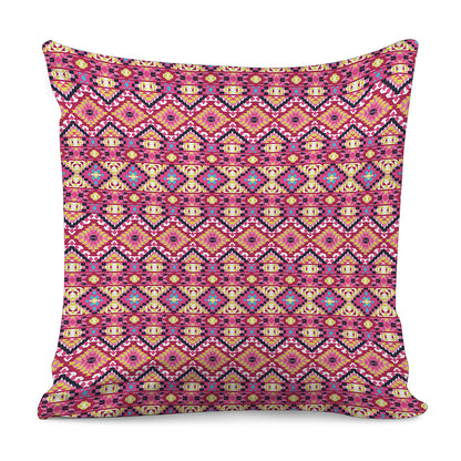 Pink Aztec Geometric Ethnic Pattern Print Pillow Cover