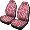 Pink Aztec Geometric Pattern Print Universal Fit Car Seat Covers