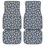 Pink Ballet Shoes Pattern Print Front and Back Car Floor Mats