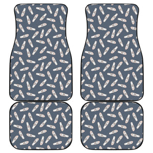 Pink Ballet Shoes Pattern Print Front and Back Car Floor Mats