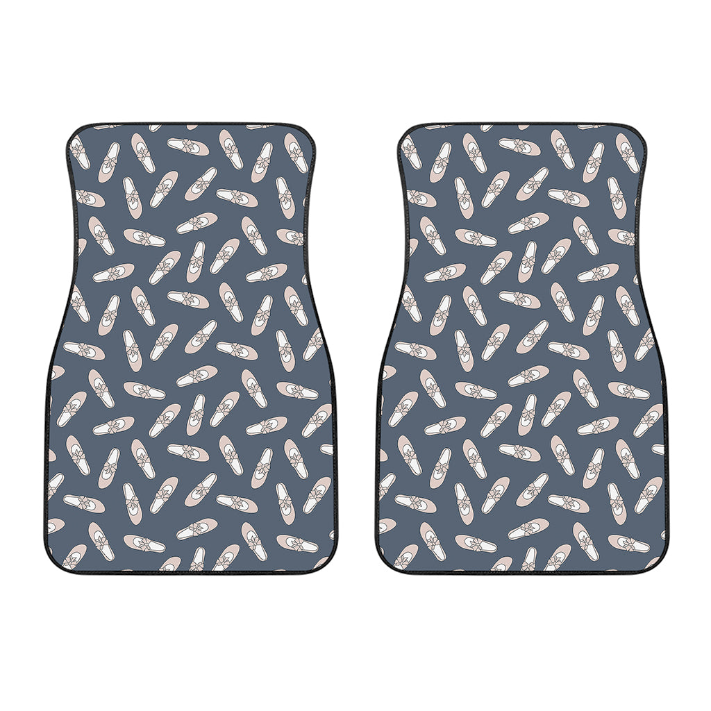 Pink Ballet Shoes Pattern Print Front Car Floor Mats